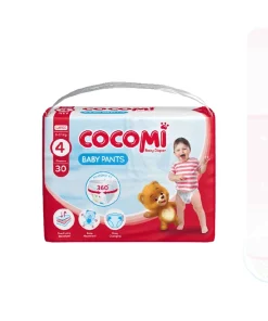 پوشک بچه کوکومی شورتی سایز 4 بسته 30 عددی