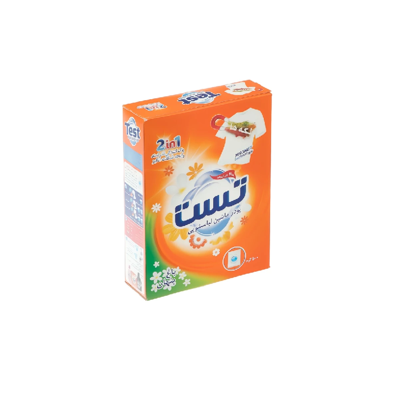 پودر ماشین لباسشویی تست مدل باغ پنهان وزن 500 گرم