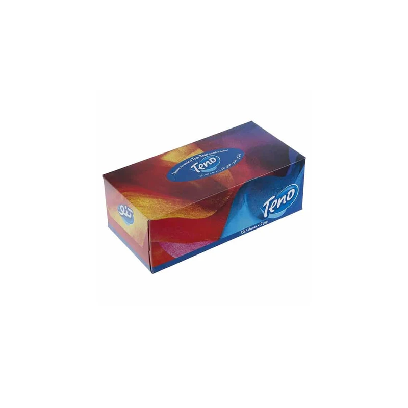 دستمال کاغذی 150برگ جعبه ای تنو دولایه - تصویر 2