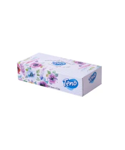 دستمال کاغذی جعبه ای تنو مدل دو لایه 100برگ