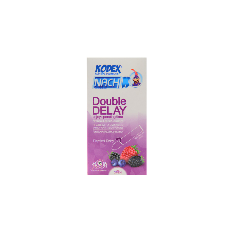 کاندوم ناچ کدکس مدل Double Delay بسته 10 عددی