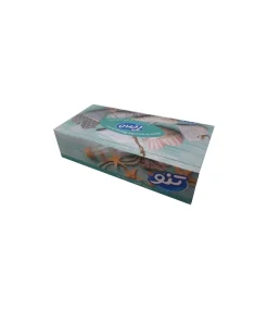دستمال کاغذی 100 برگ دولایه جعبه ای تنو