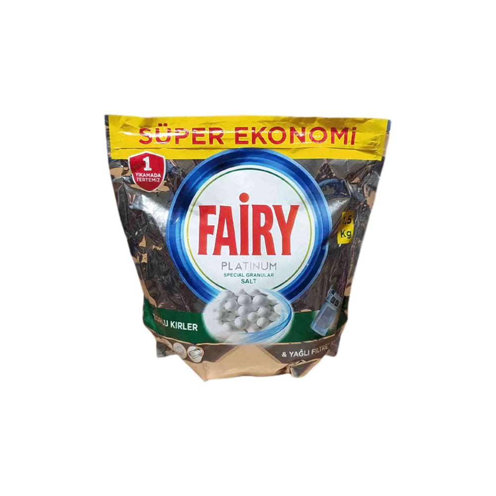 نمک ظرفشویی فیری پلاتینیوم Fairy Platinum مقدار 1.5 کیلویی