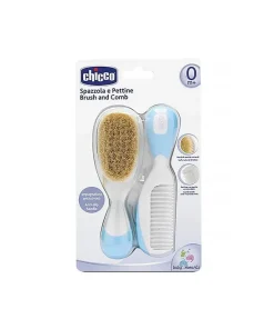ست شانه و برس طبیعی آبی چیکو CHICCO