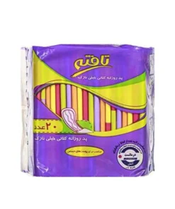 پد روزانه کتانی خیلی نازک تافته بسته 20 عددی