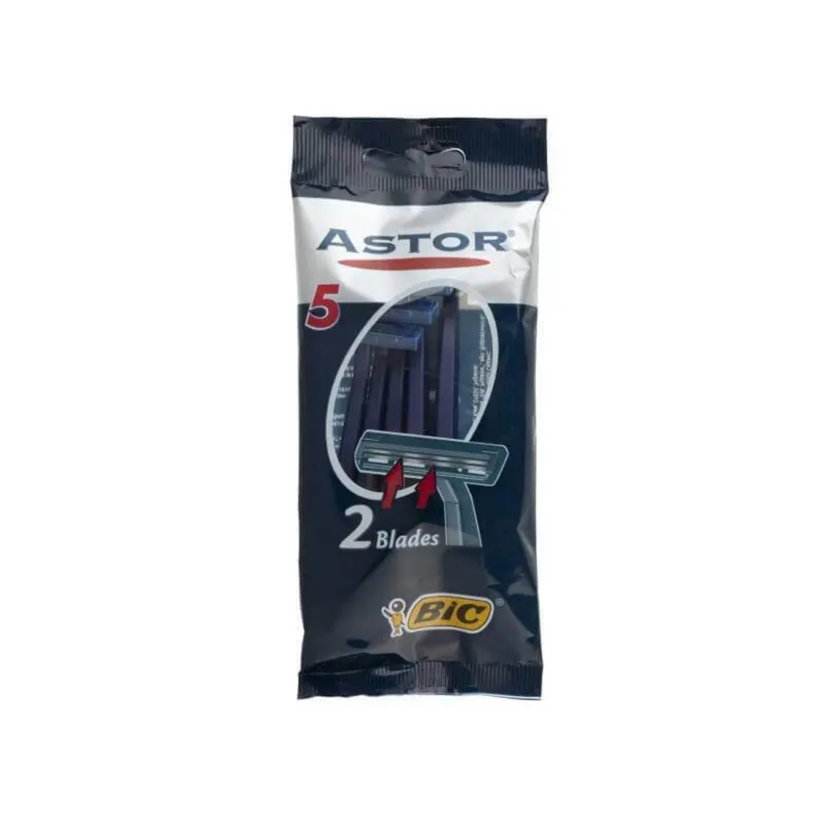 خودتراش دو لبه BIC مدل Astor تعداد سه تایی