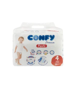 پوشک بچه شورتی کانفی سایز 4 بسته 30 عددی